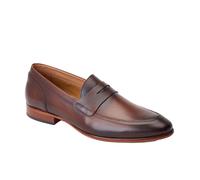 Base London Mens Bruno Leather Penny Loafers FS11662