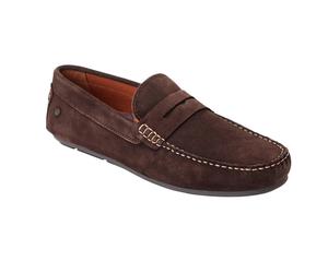 Base London Mens Collins Driver Suede Loafers FS11620