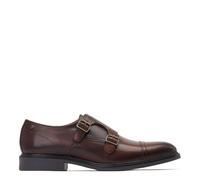 Base London Mens Diablo Waxy Brown Leather Double Monk Strap Shoes UK 8