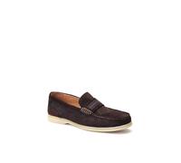 Men's Base London Men's Drum Loafer in Burnt Brown - Size: 10