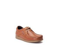 (Brown, 8 (Adults')) Base London Event Leather Men's SMU Tan Lace-Up Shoes
