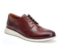 Base London Flight Leather Men's Burnt Brown Brogues Shoes - UK 8 / EU 42 / US 9