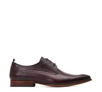 Base London Mens Gambino Waxy Bordo Derby Shoes UK 7