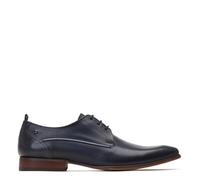 Base London Mens Gambino Waxy Navy Derby Shoes UK 8