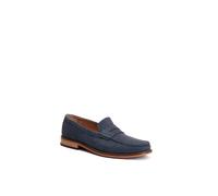 Base London Men's Garfield Penny Loafer in Navy | Size: 7 Base London Navy 7