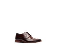 Base London Men's Havisham Plain Toe Derby Shoe in Brown | Size: 6 Base London Brown 6