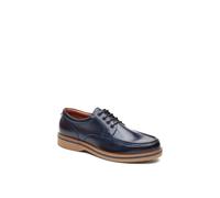 Base London Langdon Mens Leather Lace-Up Navy Casual Shoes