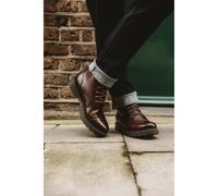Base London Men's Nickel 7 Eyelet Boot in Brown | Size: 10 Base London Brown 10