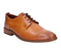 Base London Mens Script Washed Lace Up Leather Shoe FS7174