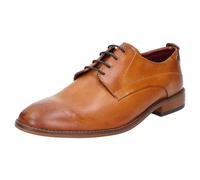 Base London Mens Script Washed Leather Oxford Shoes FS11073