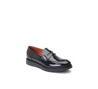 Base London Men's Sid Penny Loafer in Black | Size: 9 Base London Black 9