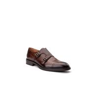 Base London Men's Taper Monk Shoe in Brown | Size: 9 Base London Brown 9