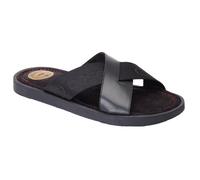 Base London Mens Webb Leather Sliders FS11759