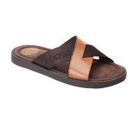 Base London Mens Webb Leather Sliders FS11759