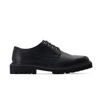 Base London Men's Wick Leather Derby Shoes, Black, 7 UK