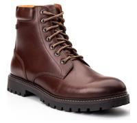 Base London Nickel Leather Men's Brown Ankle Boots