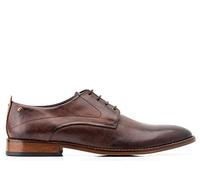 Base London Script Washed Brown Men's Derby UK 7