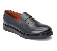 Base London Sid Leather Mens Black Loafers - Size UK 12