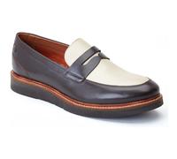 Base London Sid Leather Mens Brown/Beige Loafers - Size UK 8