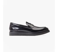Base London Men's Sid Penny Loafer in Black | Size: 8 Base London Black 8