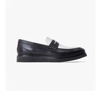 Base London Sid Leather Men's Black/White Loafers - UK 9 / EU 43 / US 10