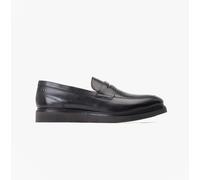 Base London Men's Sid Penny Loafer in Black | Size: 10 Base London Black 10