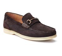 Base London Snapper Leather Mens Burnt Brown Loafers - Size UK 12