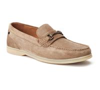 Base London Snapper Leather Mens Sand Loafers - Tan - Size UK 8