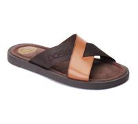 Base London Webb Leather Mens Burnt Tan Sandals - Size UK 12