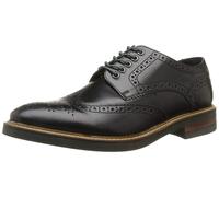 Base London Woburn Hi Shine Black Leather Mens Formal Brogue Casual Shoes Boots