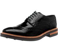 Base London Woburn Hi Shine Black Men's Brogue Shoes