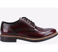 Mens Base London Shoes Woburn Hi-Shine Formal Leather Smart Brogue Lace Ups