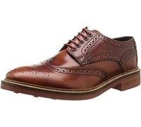 Base London Base London Woburn Hi-shine Lace Up Brogue Shoe, Tan, Size 8, Men Tan