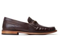 Base Mens Smart Shoes Madison Leather Slip On brown UK Size