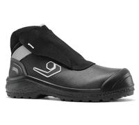 Base META TOP B0858A S3L HRO Leather HiProFlex Metatarsal Nomex Stitching SmellStop Ballistic Midsole Safety Boot, Black/Grey, UK 11.5