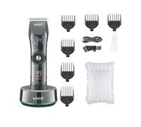 Base Professional Hair Clipper Man Suit Trimmer Beard LCD Wireless Charging Haircut Machine for Beard VGr Brand V-256 Comb Care