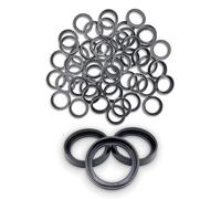 Base Size Adapters 25mm to 28mm - Hobby Heaven Conversion Rings for Miniature Gaming Bases - Black Plastic Rings for Tabletop Figures (50 pcs)