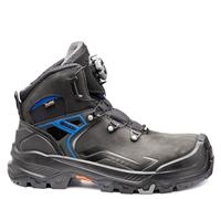 BASE T-ROBUST MID B1605 S7S HRO CI HI WR LG SC FO SR Seamless Leather BOA Closure Dry’n Air Footbed Shield System Ladder Grip Boot, Black/Blue, UK 9