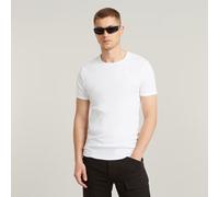 G-STAR Men's Base T-Shirt 2-Pack, White (White D07205-124-110), XS