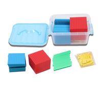 Base Ten Blocks for Math Classroom Set Math Counters Manipulatives, Place Value & Measurement Number Blocks Cubes for Kids Counting Learning Tools