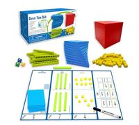 Base Ten Blocks - Manipulative Math Blocks | Base 10 Maths Equipment, Math Game Cubes, Preschool Learning Counting Block Set, Educational Toys To Teach Number Concepts & Place Value