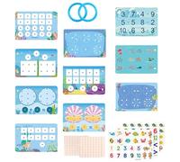 Base Ten Blocks - Manipulative Math Learning Toy Set for Preschool, Counting, Number Concepts, Place Value, Educational Hands on Activity Early Math Skills Development 8.27 Inches.