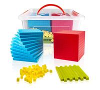 Base Ten Blocks Set - 121PCs Base 10 Set Learning Math Manipulative | Math Place Value Resources, Maths Counting Blocks for Early Education in School or Home
