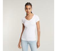 G-star Base Short Sleeve V Neck T-shirt White 3XS Woman