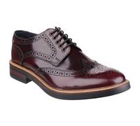 Base Wolburn Mens Traditional British Brogue Shoes Bordeaux FS2907