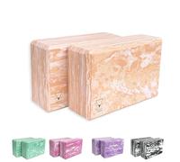 Base yoga Yoga Blocks - 1 or 2 pc set - Unique Strong/Firm/Lightweight EVA foam support block/brick