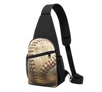 Baseball 1 Printed Chest Bag Sling Bag for Men Women, Outdoor Crossbody Fanny Packs Hiking Chest Packs Sport Daypacks