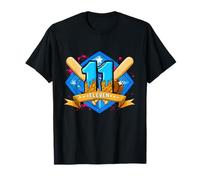 Baseball 11 Year Old Ice Cream Drip11th Birthday T-Shirt
