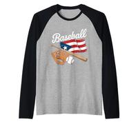 Baseball 250th Anniversary Celebrating America's Pastime Raglan Baseball Tee
