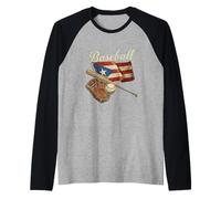 Baseball 250th Anniversary Celebrating America's Pastime Raglan Baseball Tee